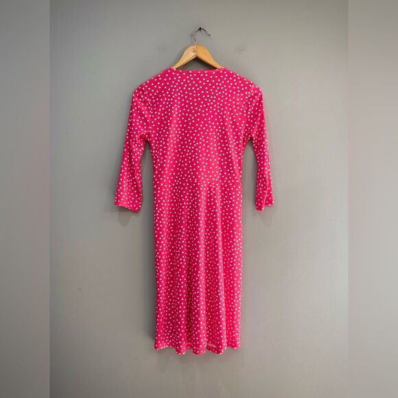 Pink Jones New York Polka Dot Twist Front Dress Size SP EUC - Picture 4 of 5